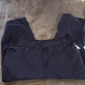 Woman Within Blue Capris